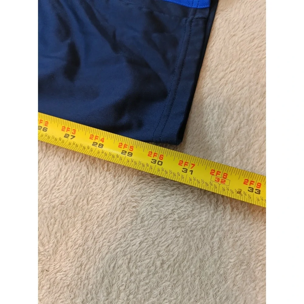 Adidas Trackpants Mens Sz M Navy Blue Basketball Logo Athletic Casual Pockets